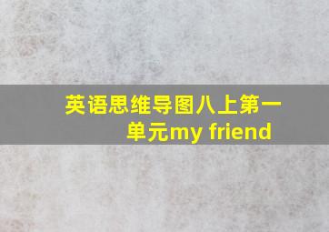 英语思维导图八上第一单元my friend